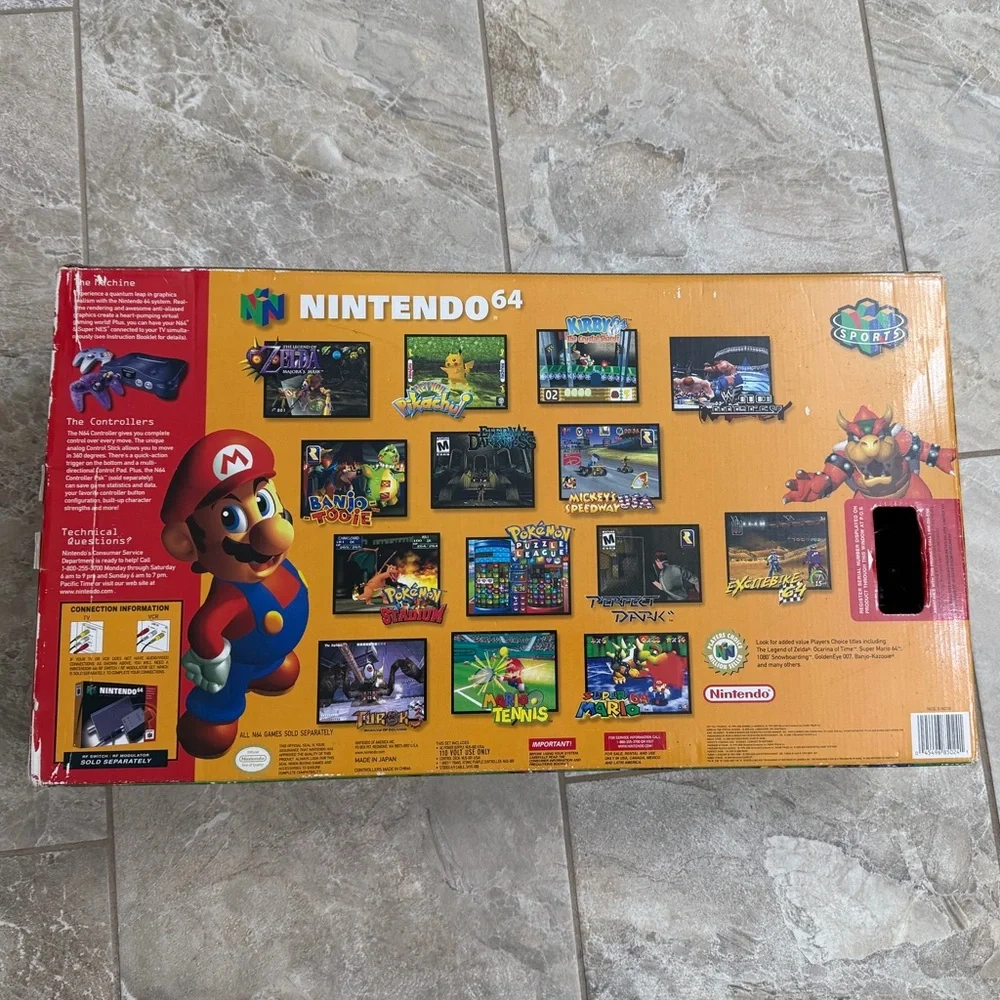 Nintendo 64 Console Bundle with Atomic Purple Controller